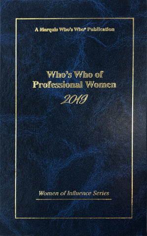 Who's Who of Professional Women 2019 - Marquis Who's Who Ventures LLC