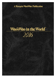 Who's Who in the World 2016 - 33rd Edition -"Limited Quantities" - Marquis Who's Who Ventures LLC