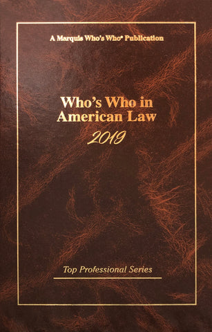 Who's Who in American Law 2019 - Marquis Who's Who Ventures LLC
