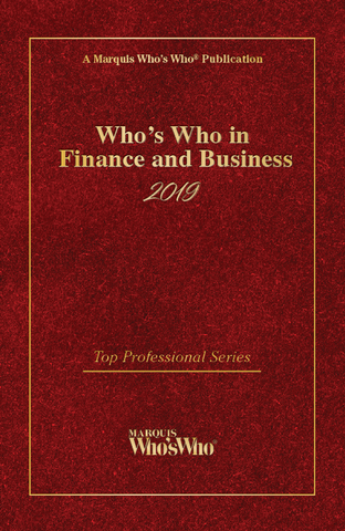 Who's Who in Finance and Business 2019 - Marquis Who's Who Ventures LLC