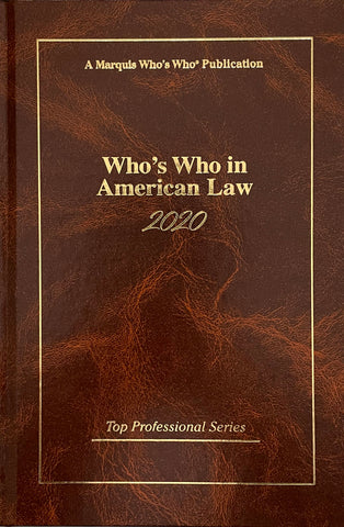Who's Who in American Law 2020 - Marquis Who's Who Ventures LLC