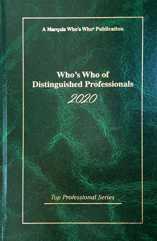 Who's Who of Distinguished Professionals 2020 - Marquis Who's Who Ventures LLC